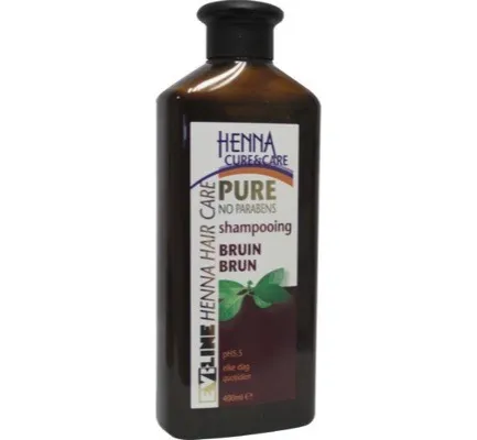 Evi-Line Henna Cure & Care Shampoo pure bruin (400 ml)