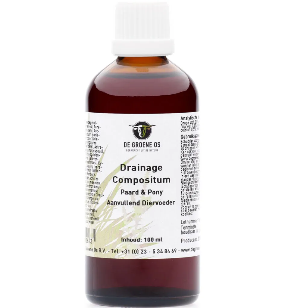 Degroene Os Drainage Compositum Paard/Pony (100 ml)