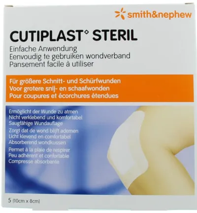 Cutiplast Steril 10 x 8 cm (5 stuks)