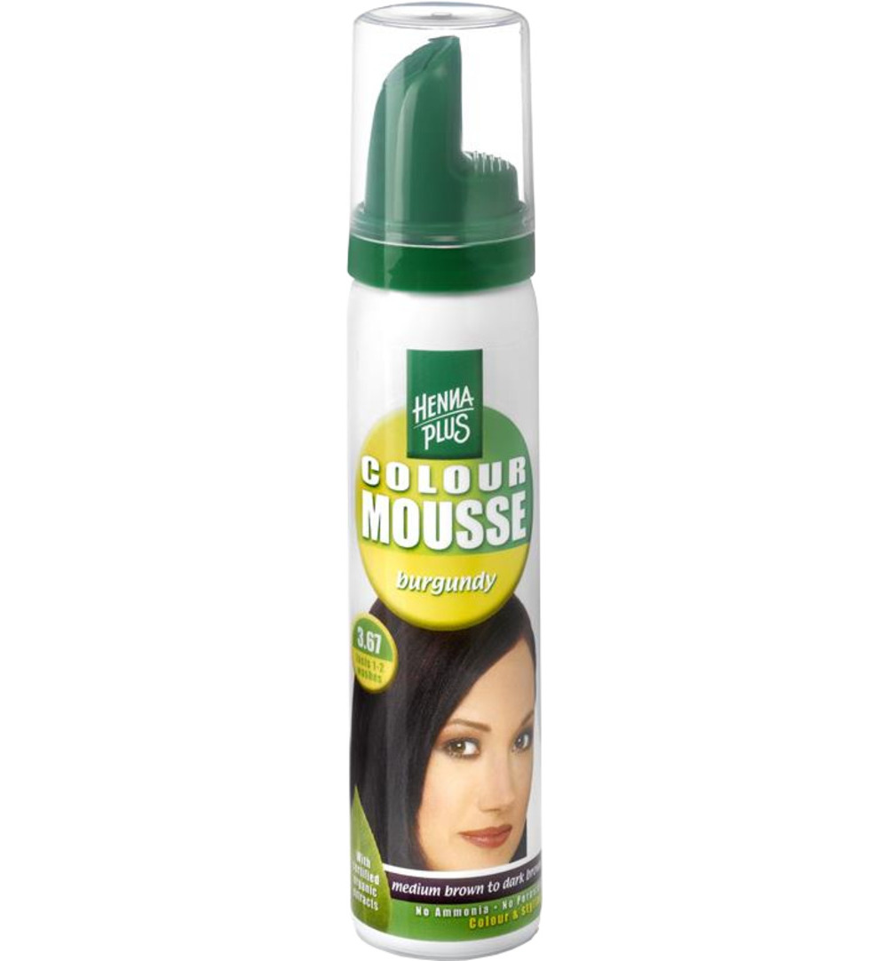 Hennaplus Colour mousse 3.67 aubergine (75 ml)