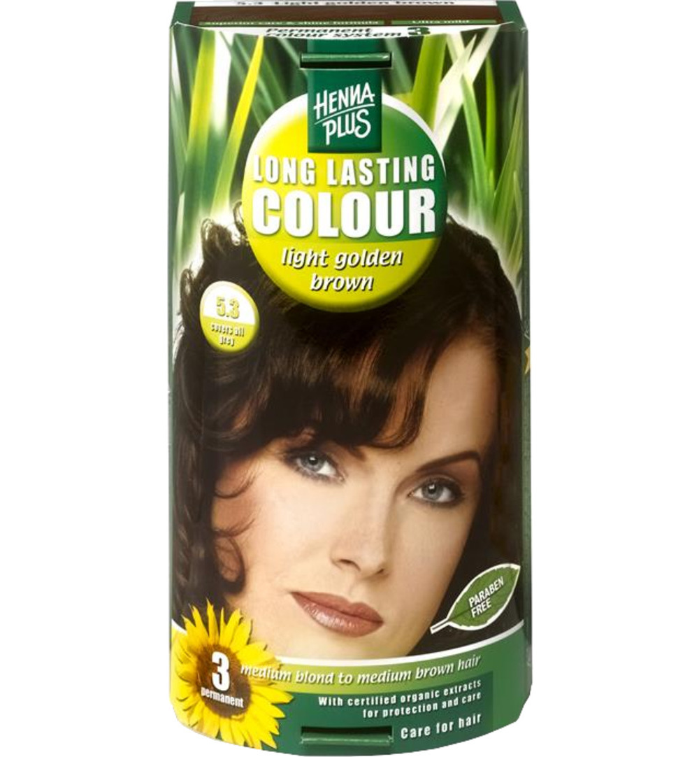 Hennaplus Long Lasting Colour 5.3 Golden Brown (100 ml)
