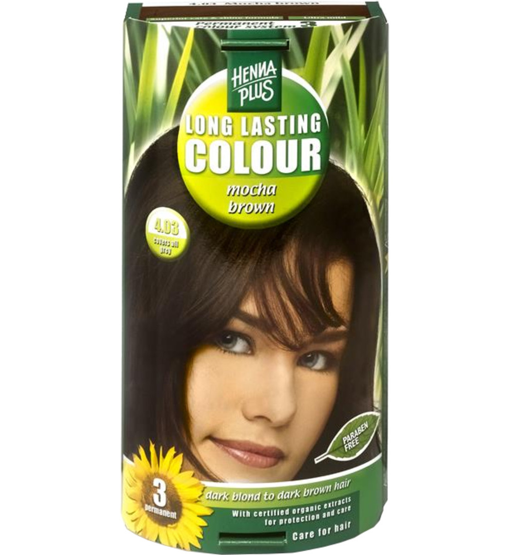 Hennaplus Long lasting colour 4.03 mocha brown (100 ml)