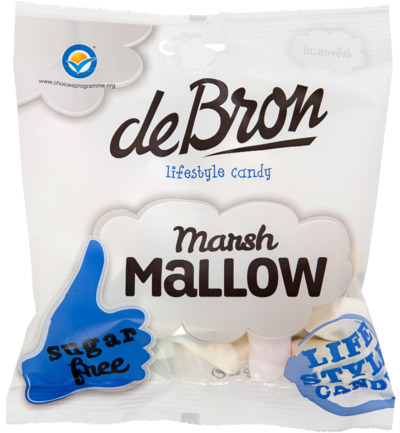 De Bron Marshmallows suikervrij (75 gr)