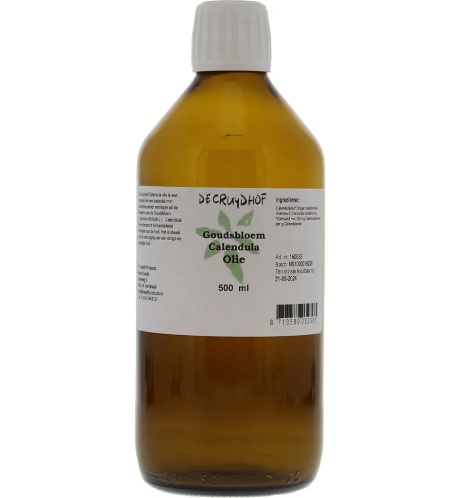 De Cruydhof Calendula/goudsbloem olie (500 ml)