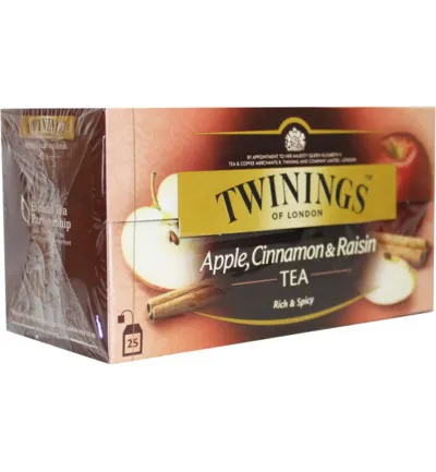 Twinings Apple cinnamon raisin aroma (25 stuks)