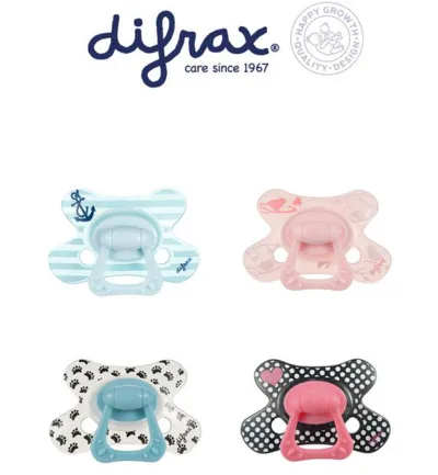 Difrax Fopspeen verstevigd dental 12+ maanden assorti (1 stuk)