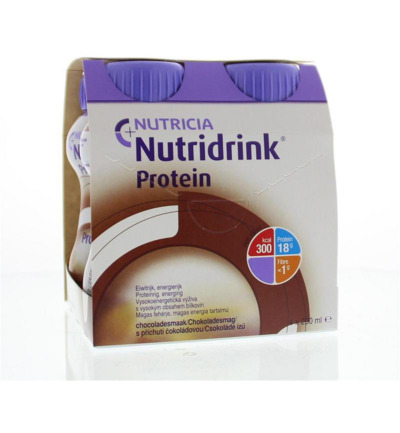 Nutridrink Protein Chocolade 200ml (4 stuks)