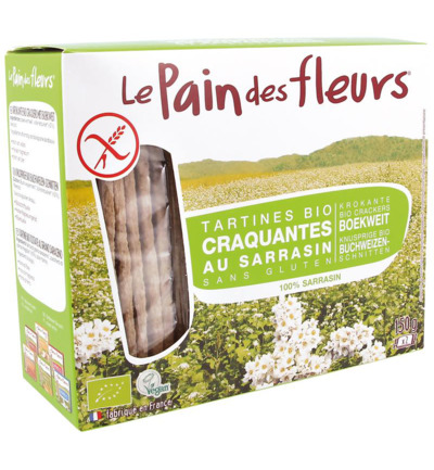 Le Pain Des Fleurs Boekweit Crackers Bio (150 gr)