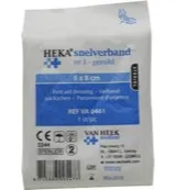 Heka Snelverband nr.1 6 cm x 8 cm steriel (1 stuk)