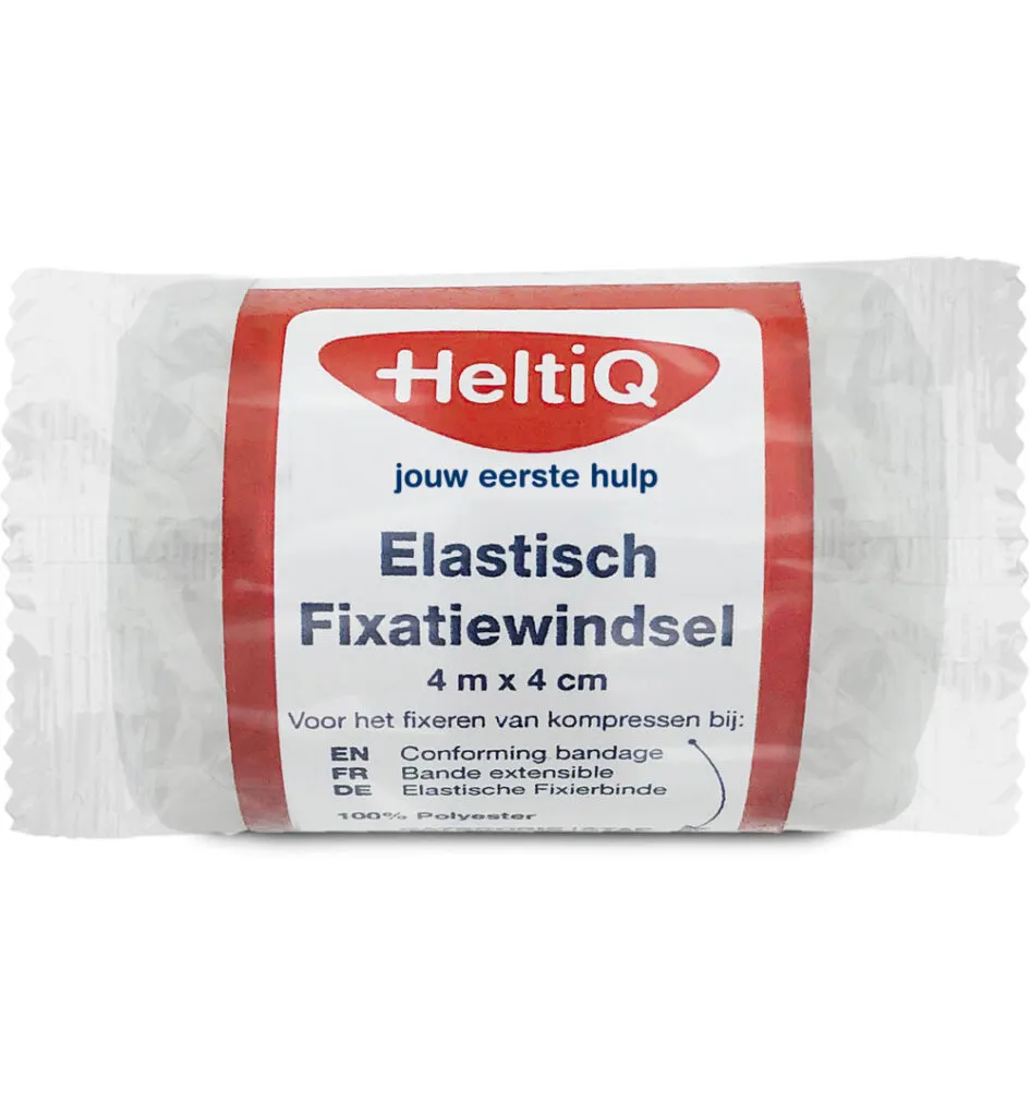 HeltiQ Elastisch fixatiewindsel 4m x 4 cm (1 stuk)
