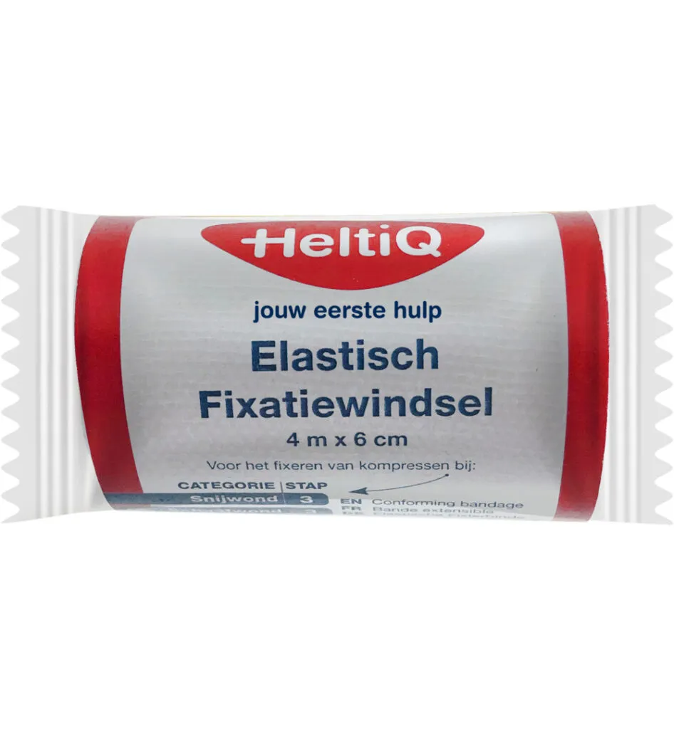 HeltiQ Elastisch fixatiewindsel 4m x 6 cm (1 stuk)