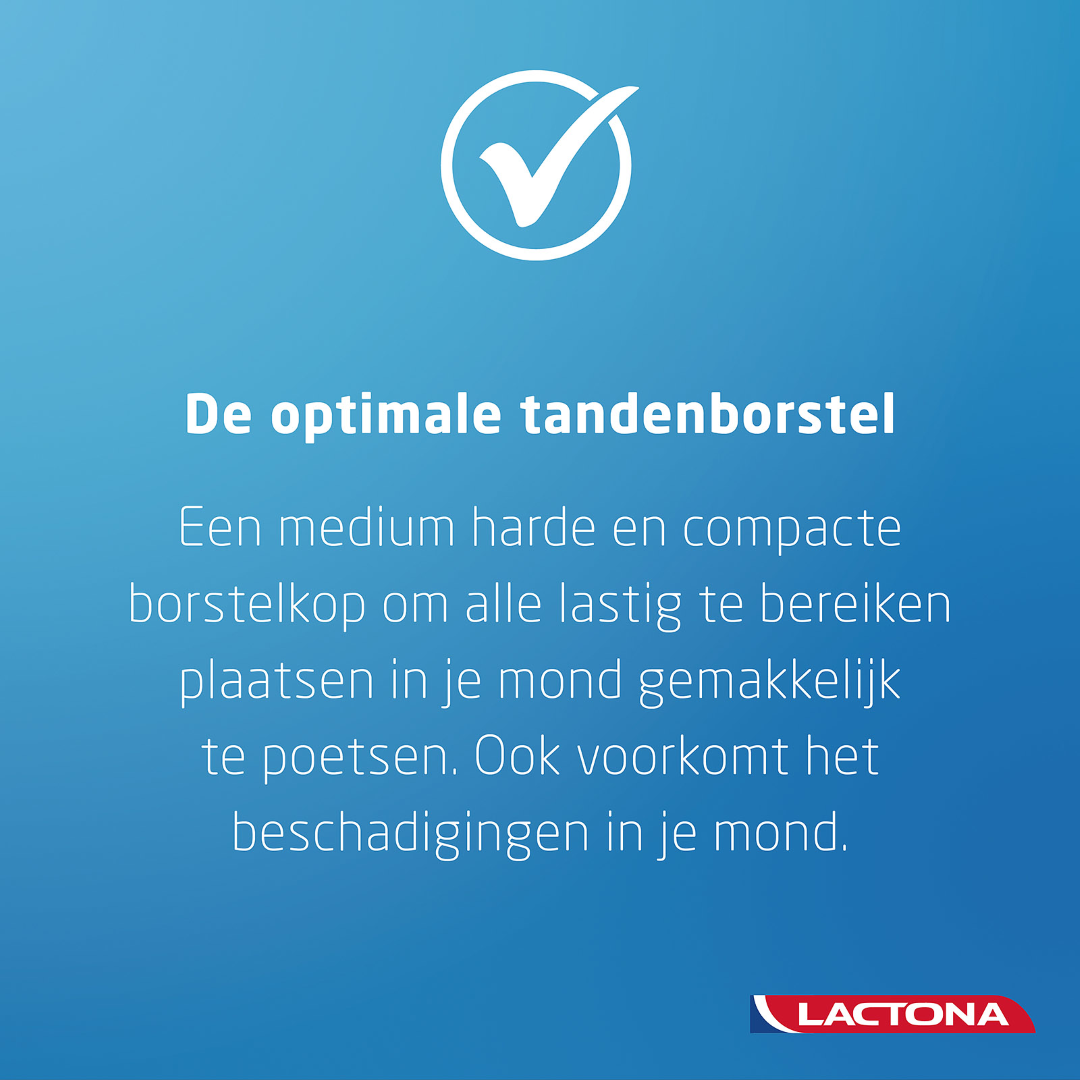 Lactona Tandenborstel IQ+ medium (1 stuk)