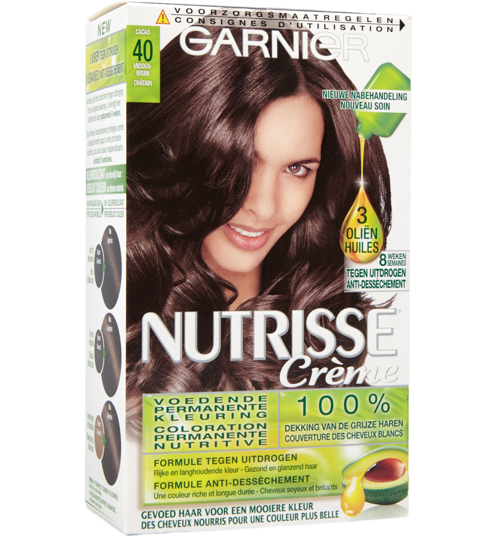 Garnier Nutrisse 4 Cacao Midden Bruin (1 set)