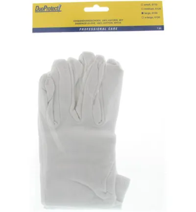 DuoProtect Handschoen katoen maat L (1 paar)
