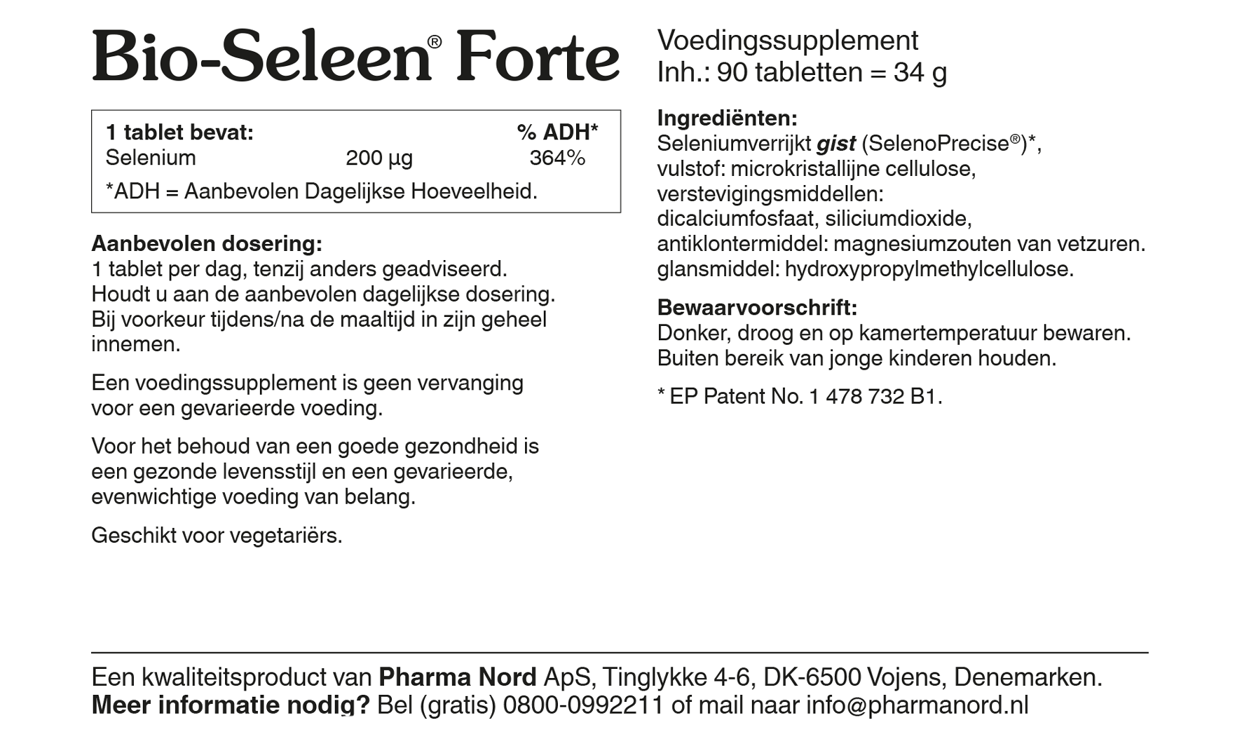 Pharma Nord Bio Seleen Forte (90 tabletten)