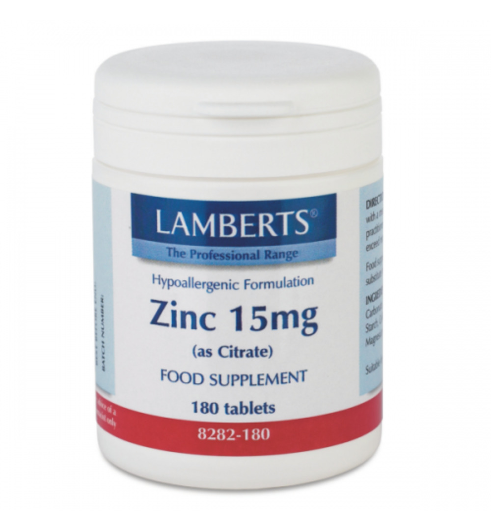 Lamberts Zink citraat 15mg (180 tabletten)