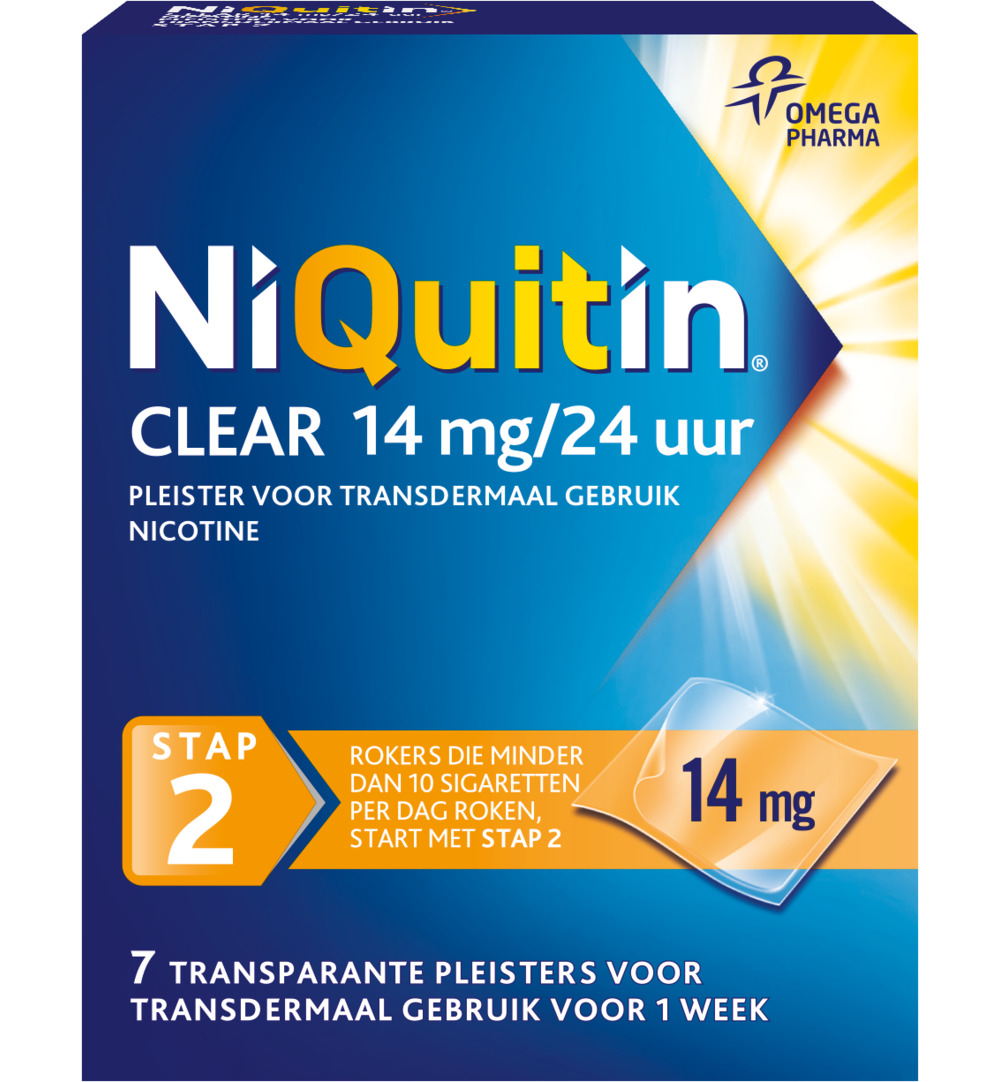 Niquitin Stap 2 14 mg (7 stuks)