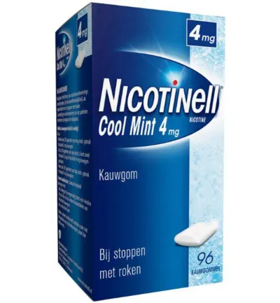 Nicotinell Kauwgom cool mint 4 mg (96 stuks)