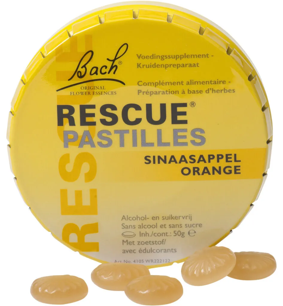 Bach Rescue pastilles sinaasappel (50 gr)