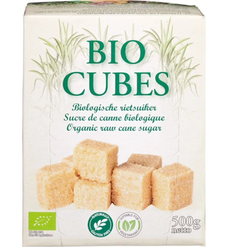 Hygiena Cubes Rietsuikerklontjes Bio (500 gr)