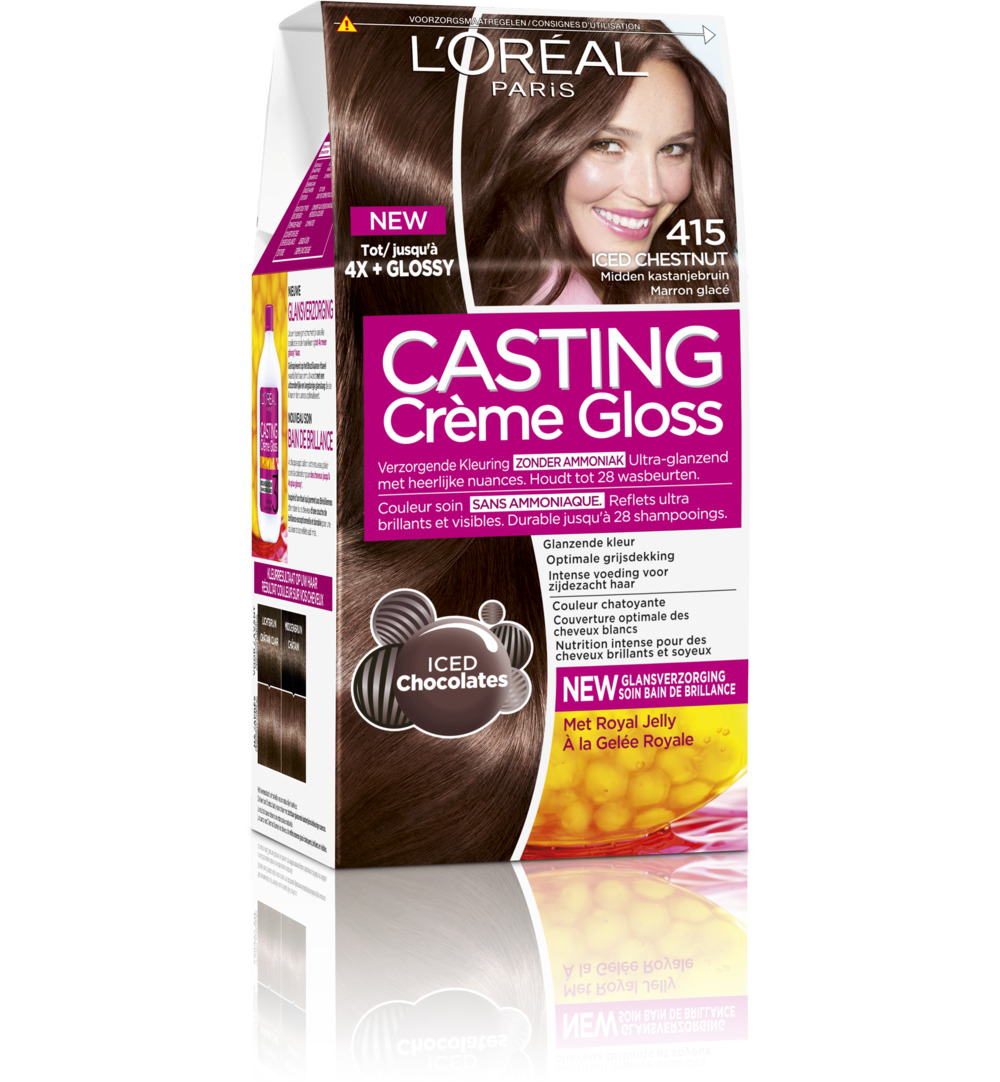 L'Oréal Casting Creme Gloss 415 Iced Chestnut (1 set)