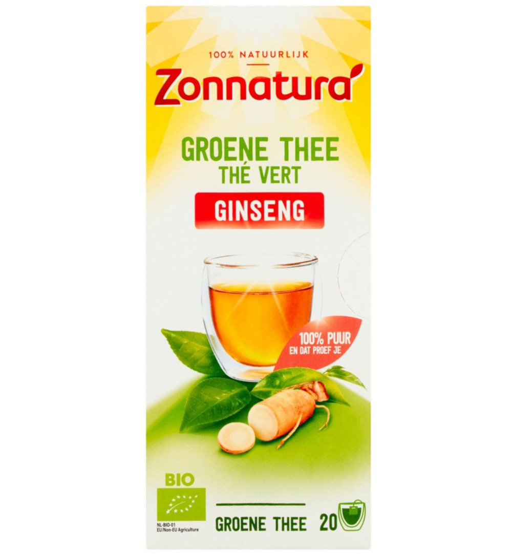 Zonnaturagreen Tea Ginseng Bio (20 stuks)
