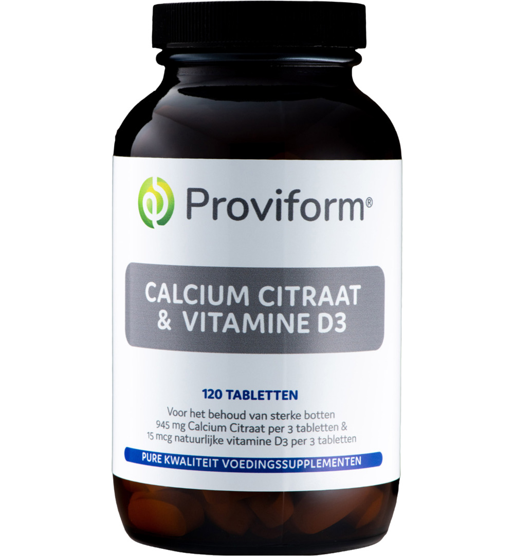 Proviform Calcium Citraat & D3 (120 tabletten)