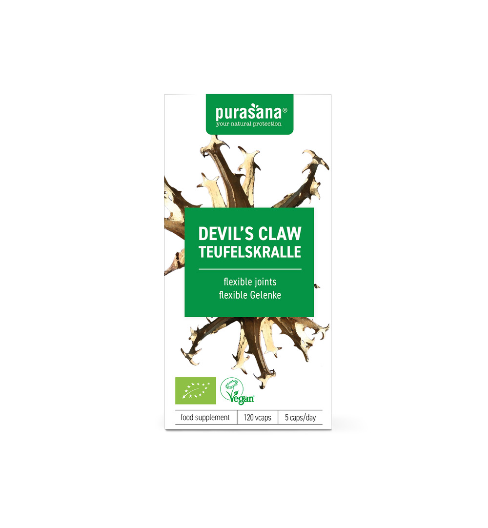 Purasana Duivelsklauw/Harpagophytum Vegan Bio (120 vega capsules)