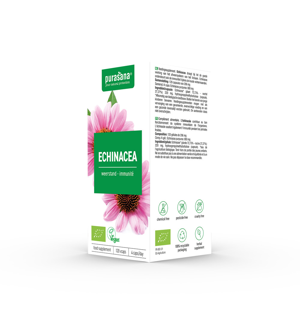 Purasana Echinacea Vegan Bio (120 vega capsules) - image 4