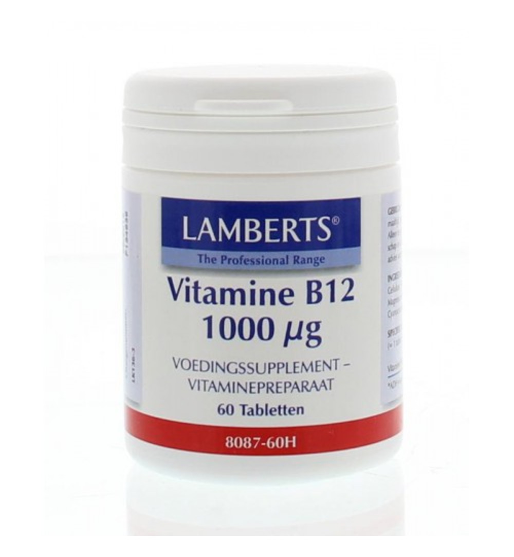 Lamberts Vitamine B12 methylcobalamine 1000mcg (60 tabletten)