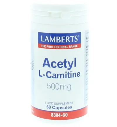 Lamberts Acetyl l-carnitine 500mg (60 capsules)