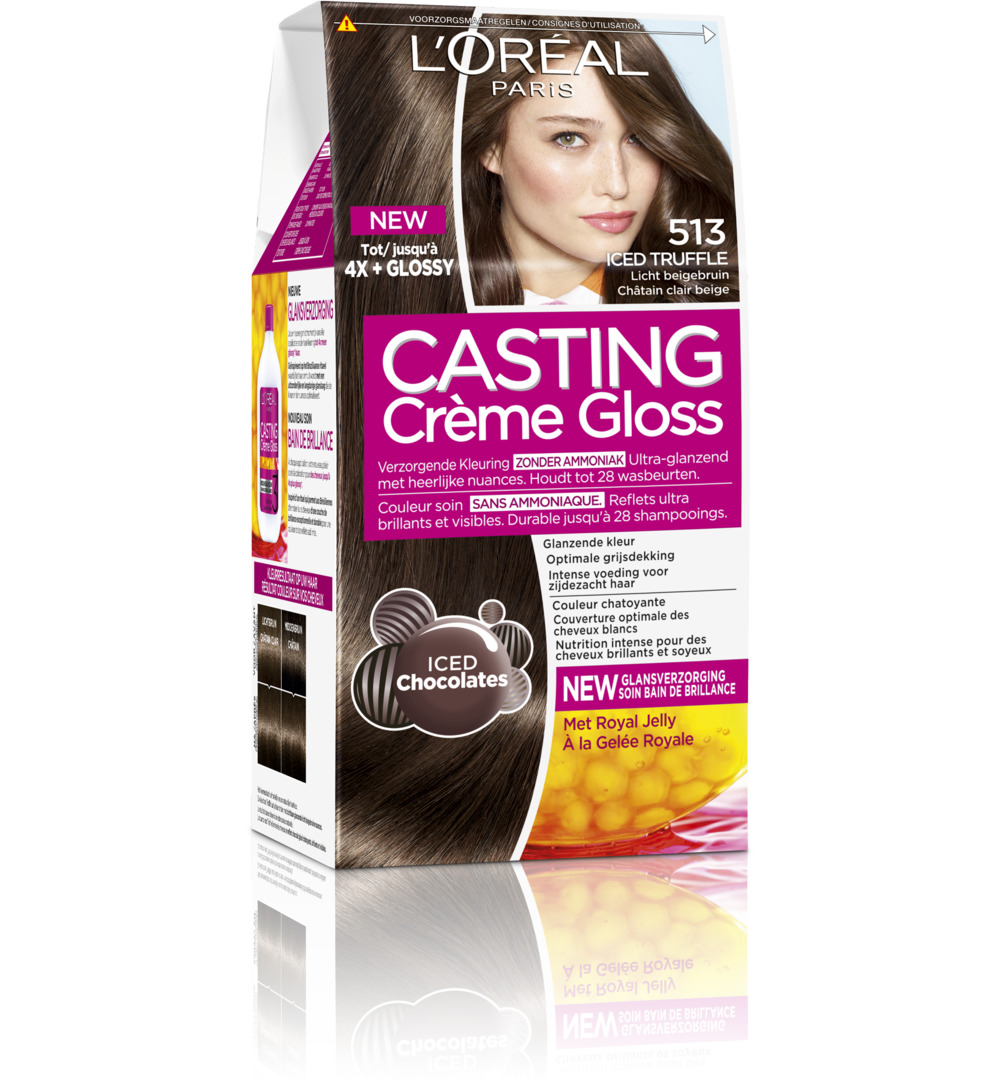 L'Oréal Casting creme gloss 513 Iced truffle (1 set)
