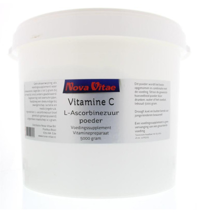 Nova Vitae Vitamine C ascorbinezuur poeder (5000 gr)