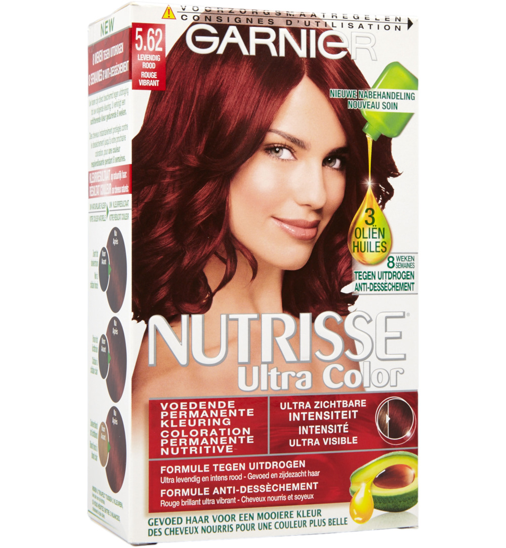 Garnier Nutrisse Ultra Color 5.62 Levendig Rood (1 set)
