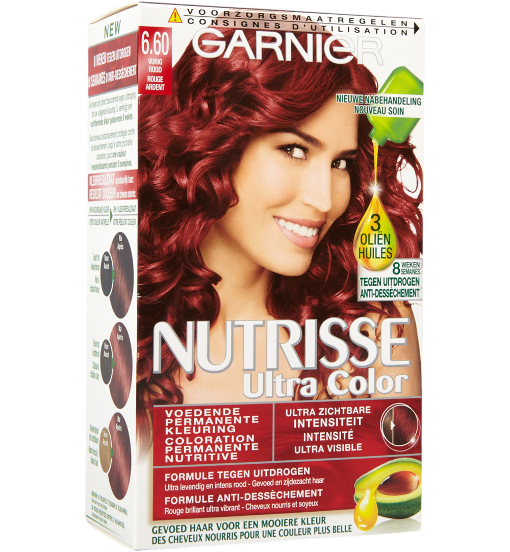 Garnier Nutrisse Ultra Color 6.6 Vurig Rood (1 set)
