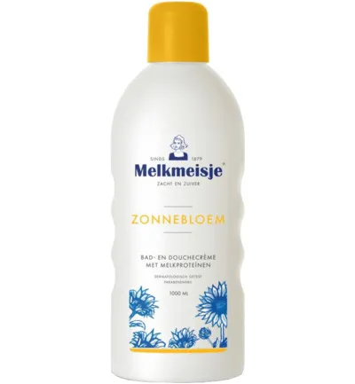 Melkmeisje Bad en douche zonnebloem/melk (1000 ml)