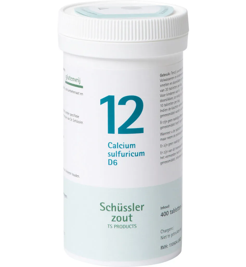 Pfluger Calcium sulfuricum 12 D6 Schussler (400 tabletten)