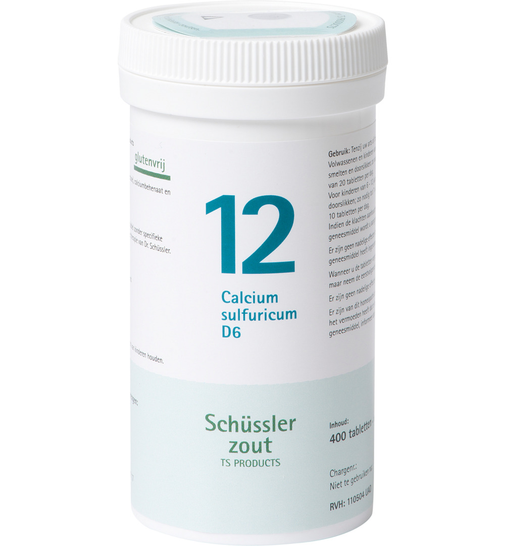 Pfluger Calcium sulfuricum 12 D6 Schussler (400 tabletten)