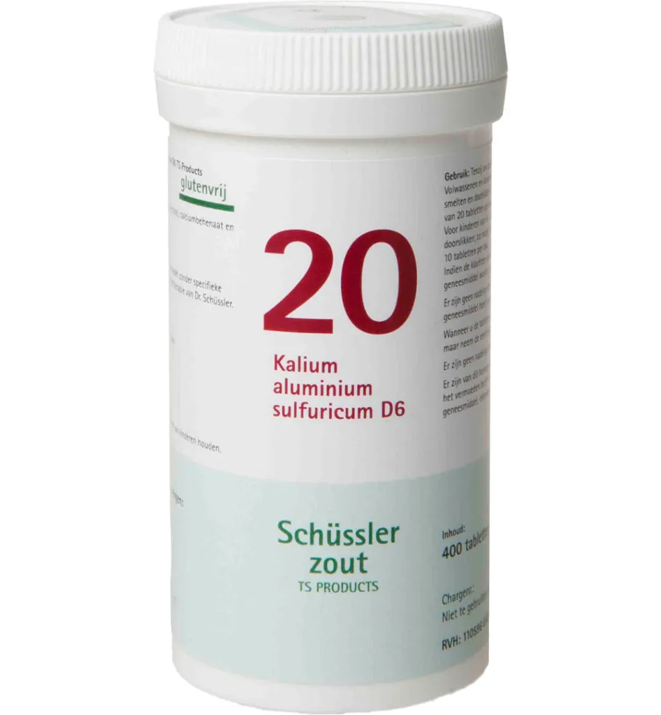 Pfluger Kalium aluminium 20 D6 Schussler (400 tabletten)