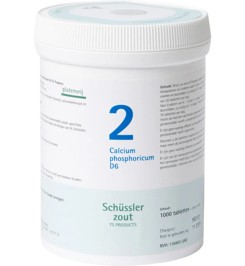Pfluger Calcium phosphoricum 2 D6 Schussler (1000 tabletten)