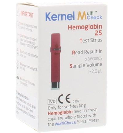 Testjezelf.Nu Multicheck Hb Strips (25 stuks)