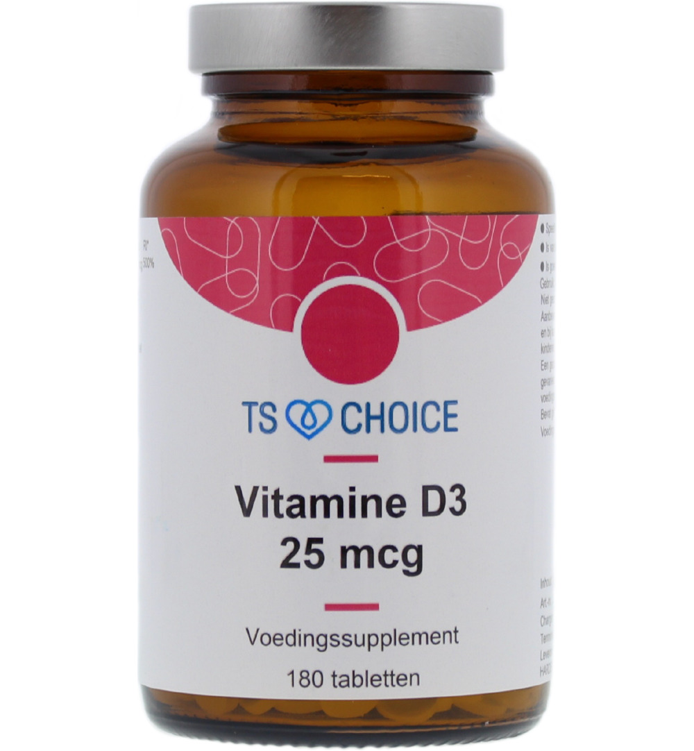 TS Choice Vitamine D3 25mcg (180 tabletten)