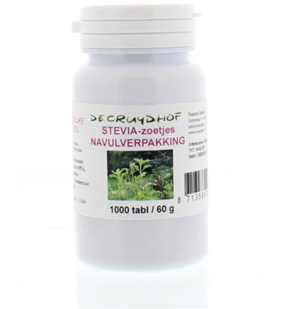 De Cruydhof Stevia Extract Zoetjes Navulling (1000 Tabletten)