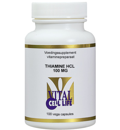 Vital Cell Life Thiamine HCL 100 mg (100 vega capsules)