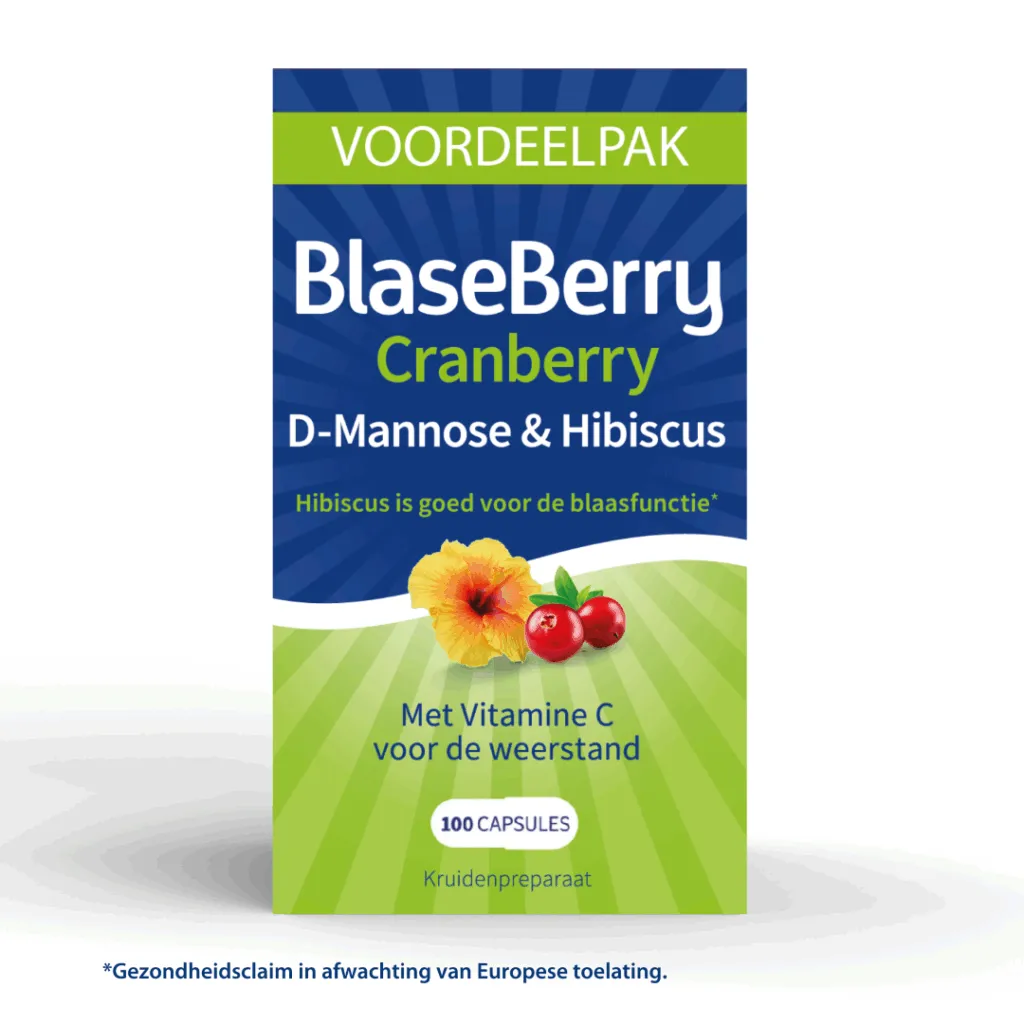 Blaseberry Cranberry, D-mannose & Hibiscus (100 capsules)