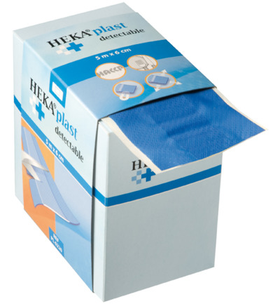 Hekaplast Dispenser 5m x 6 cm detectable (1 stuk)