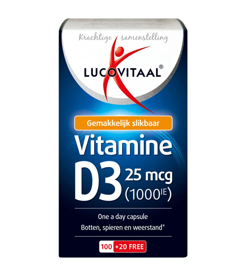 Lucovitaal Vitamine D3 25mcg (120 capsules)