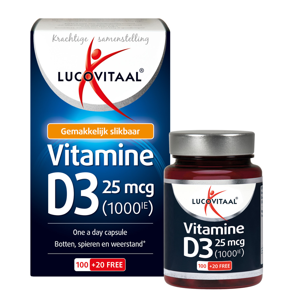 Lucovitaal Vitamine D3 25mcg (120 capsules) - image 3