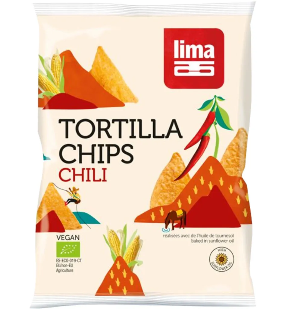 Lima Tortilla chips chili bio (90 gr)