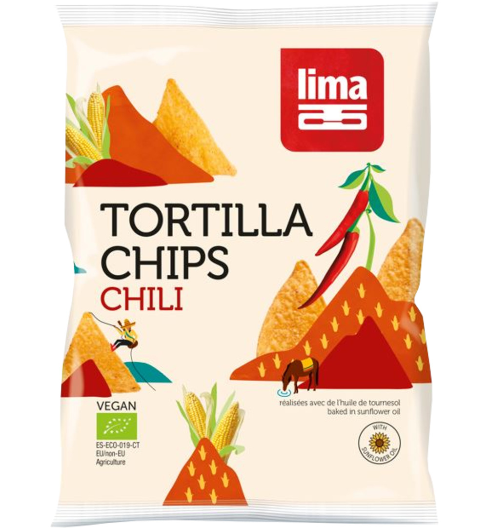 Lima Tortilla chips chili bio (90 gr)